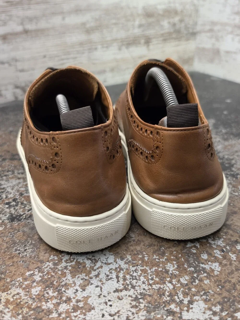 Cole Haan Winslow Wingtip Oxford Sneakers Shoes Sz 10 Brown Leather C35600